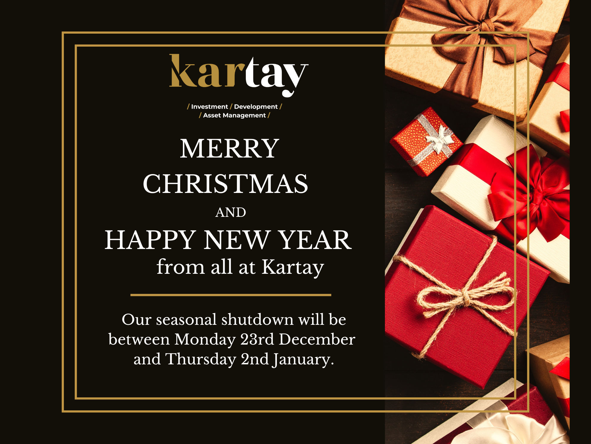 Kartay Christmas Message